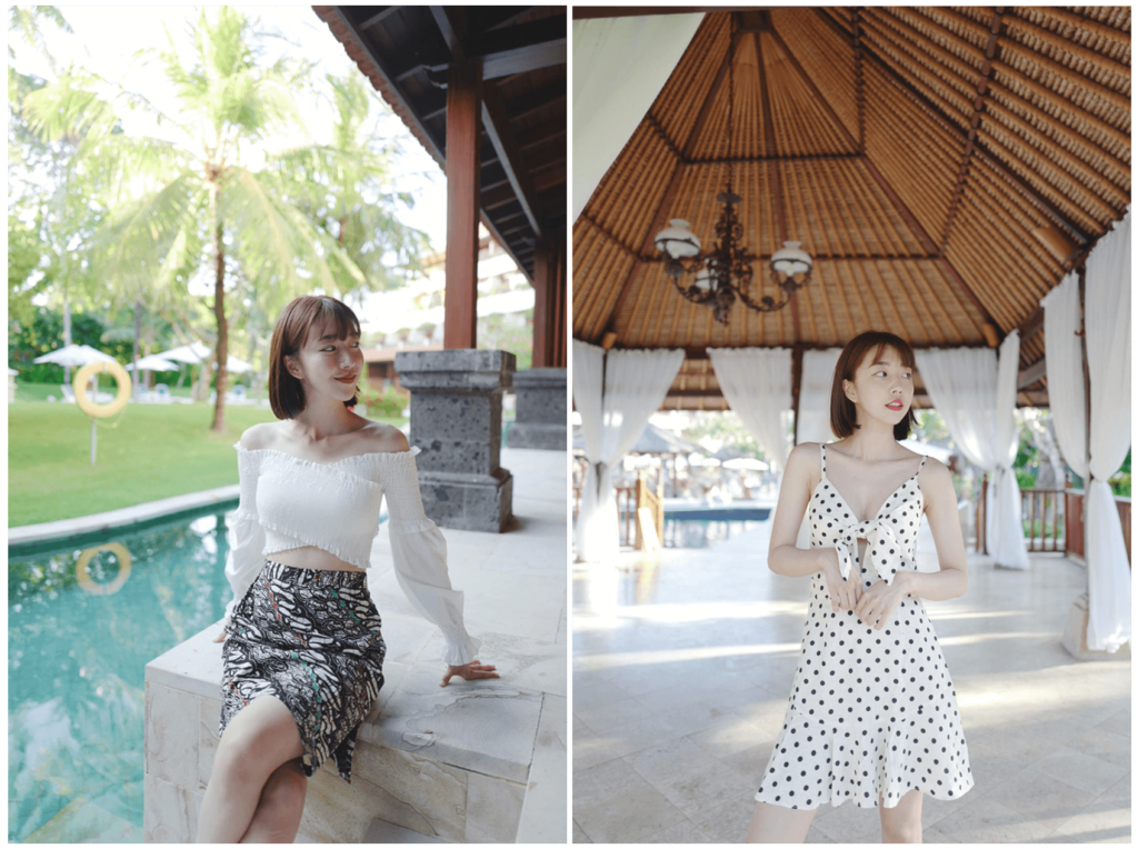 Sunny Dahye, Korean Beauty Vlogger visited the Nusa Dua Beach Hotel & Spa, Bali