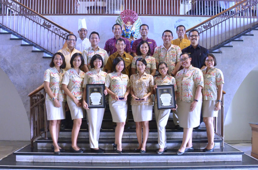 Nusa Dua Beach Hotel & Spa is recognized as the “Bali’s Leading Thematic Resort” and “Bali’s Leading Resort in Nusa Dua” by Bali Tourism Awards 2019/20